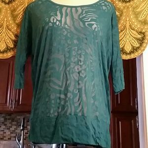 Plussize new sheer top.